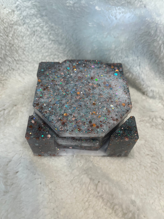 Ladies of Country Glitter Coaster Set