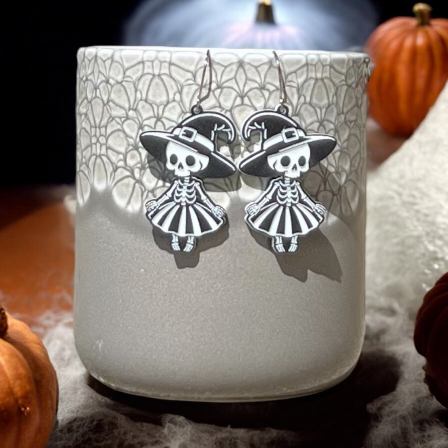 Witch Skeleton Earrings