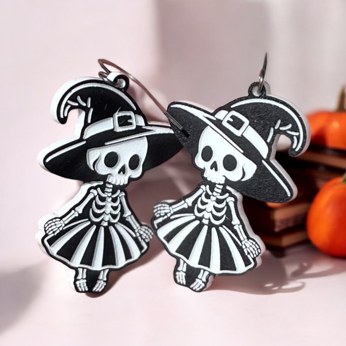 Witch Skeleton Earrings