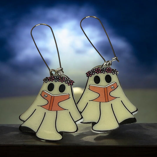 Book Lovin’ Ghost Earrings