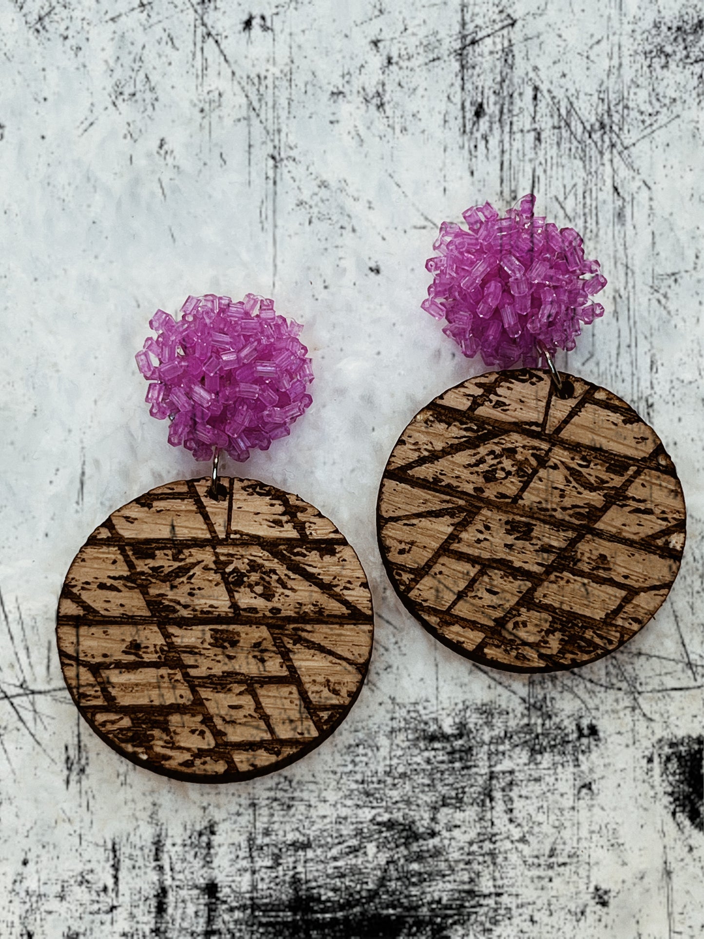 Geometric Circle Earrings