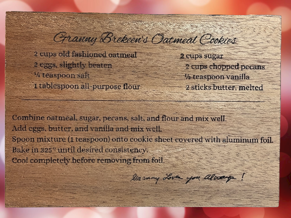 Forever Recipe Card