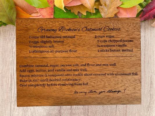 Forever Recipe Card