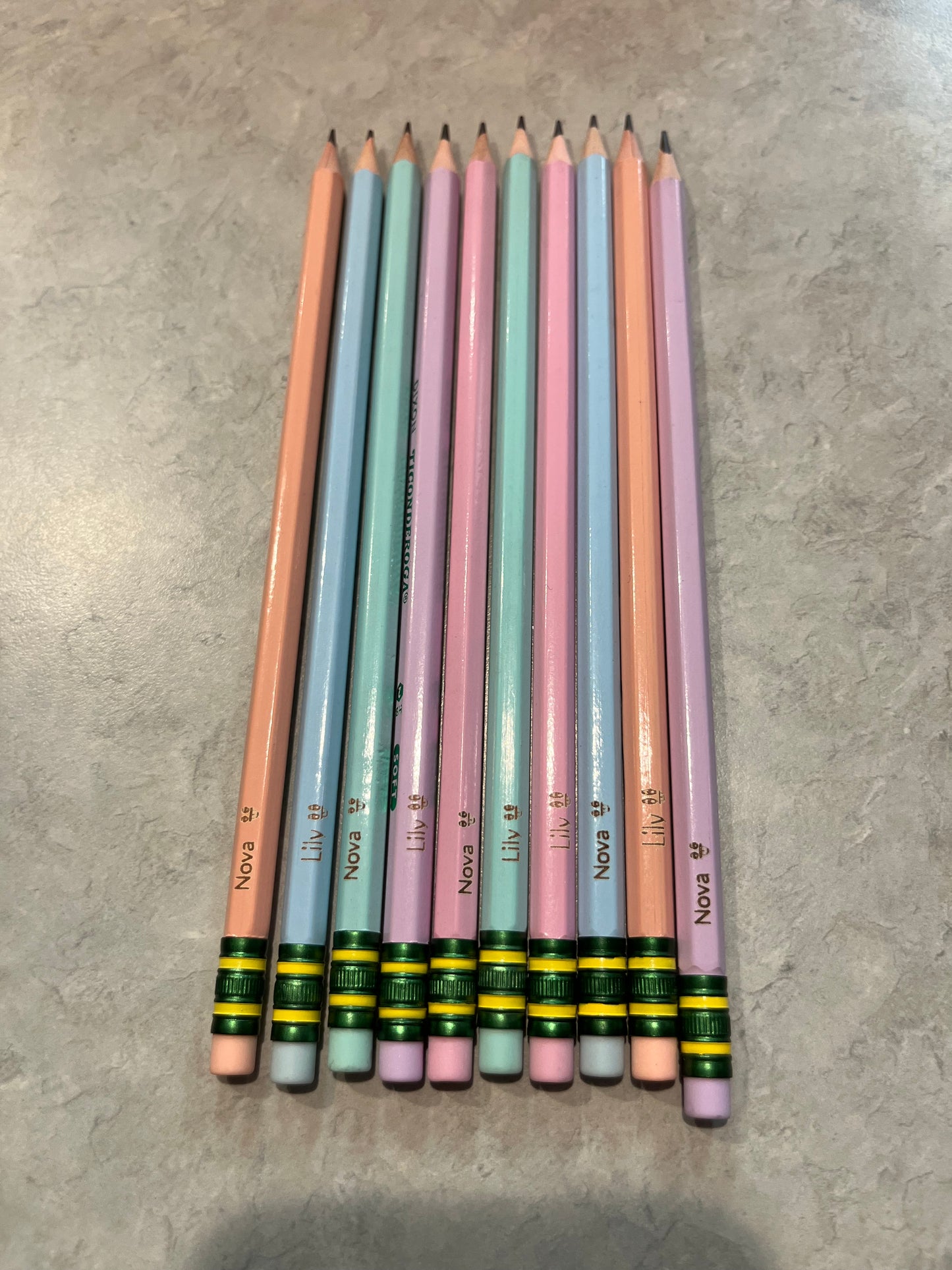 Engraved School Pencils