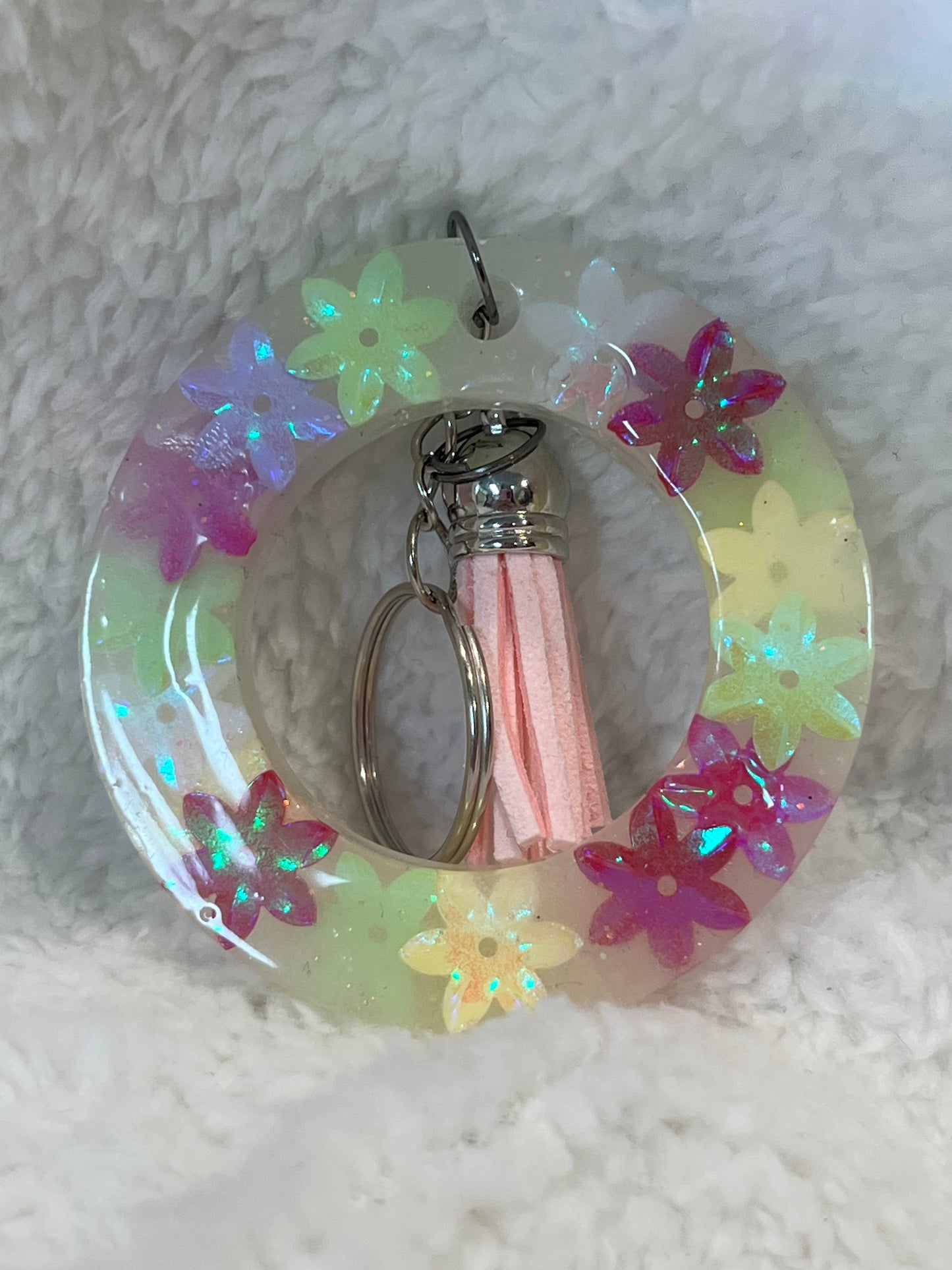 Multi-color Flower Keychain