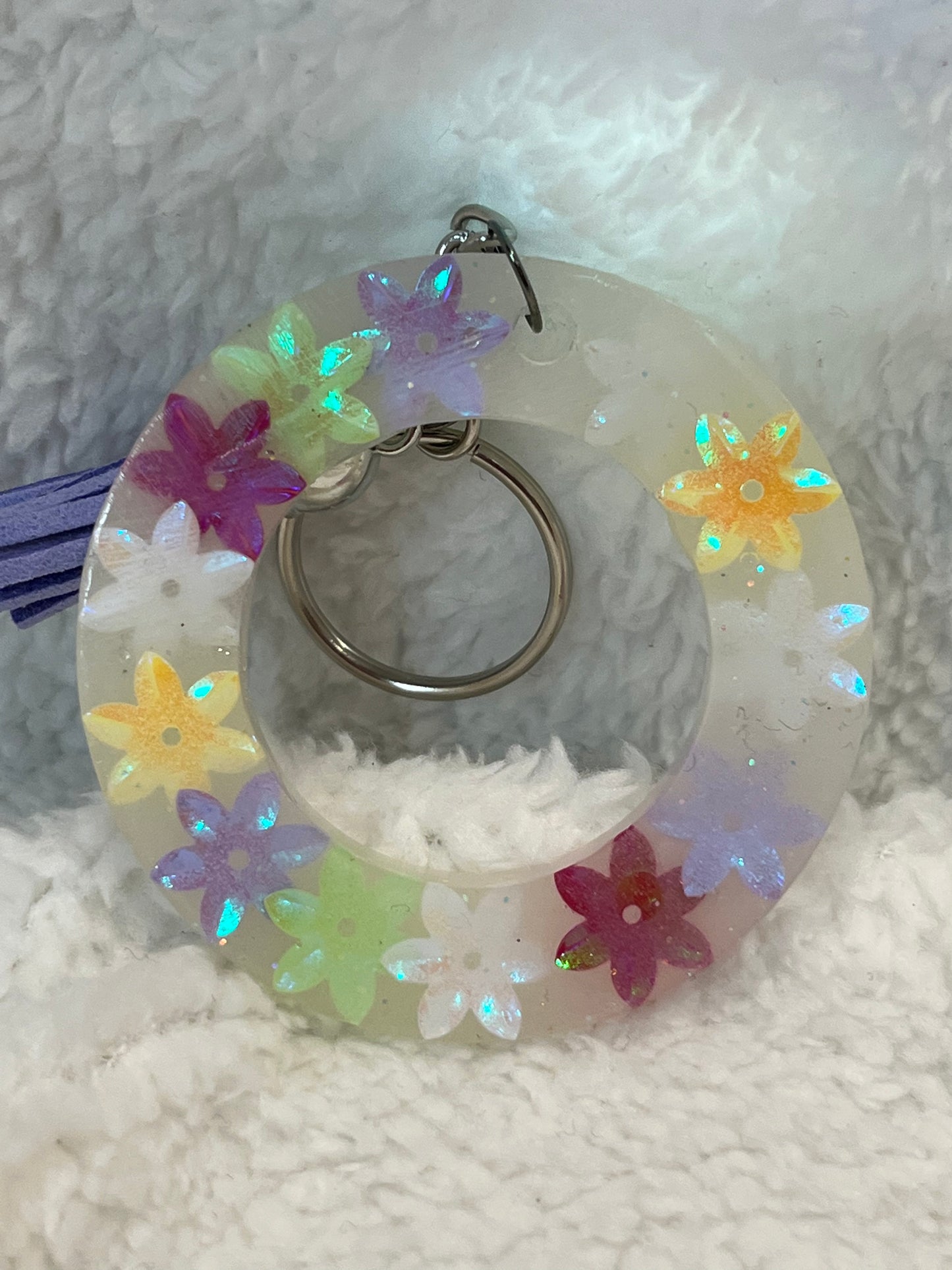 Multi-color Flower Keychain