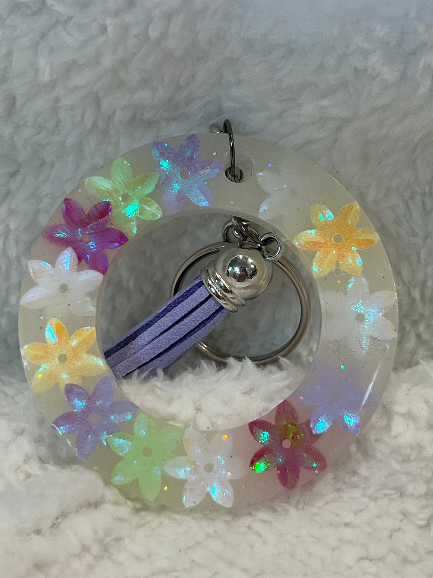 Multi-color Flower Keychain